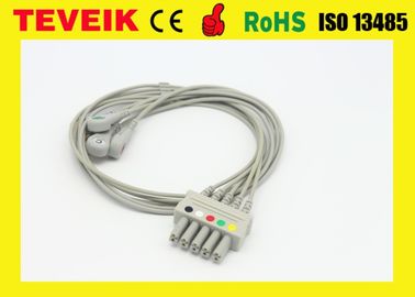 Teveik Factory CE&amp;ISO Medical HP M1635A 5 Hasta Monitörü için EKG Leadwire Kablosu açar