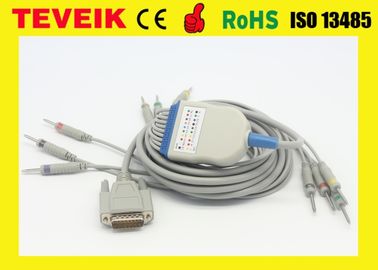 Direclty Supply Edan SE-3 SE-601A 10 kurşun DIN 3.0 IEC Standardı ile EKG Kablosu