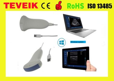 Taşınabilir Tıbbi USB Dışbükey Ultrason Probu, USB Dizüstü Ultrason Dönüştürücü tablet bilgisayar için çalışmak