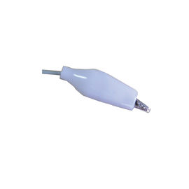 Hastane Timsah Klip Elektrot Eeg Kablosu Beyaz Kapak DIN1.5 Soket Özel Uzunluk