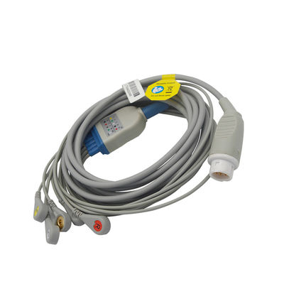 Mindray 5 Leads TPU EKG Kablosu Yeniden Kullanılabilir IEC EKG Tıbbi Kablosu