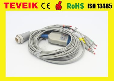 Kenz DB 15 pin AHA IEC 10 kurşun tel EKG kablo EKG 108/110 / 1203,1205