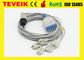 Medical ECG Trunk Cable For Mindray / BCI / Goldway Patient Monitor , Clip Patient End