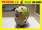 Neurofeedback Yellow Integrated 20'nin Tıbbi Tedarikçisi, EEG Makinesi için EEG Kapağı, Kulak Klipsi Kalay Elektrodu