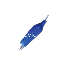 Mavi Kapak Eeg Kupası Kablo DIN 2 Fiş 1 m Timsah Klip Tıbbi Kullanım Dayanıklı