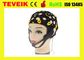 Siyah Kalay Elektrot EEG elektrot kapağı, 20 EEG şapka ayıran açar