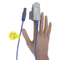 Contec hasta monitörü için yeniden kullanılabilir spo2 sensörü Yetişkin pediatrik parmak klipsi 3ft DB 7pin spo2 sensör kablosu